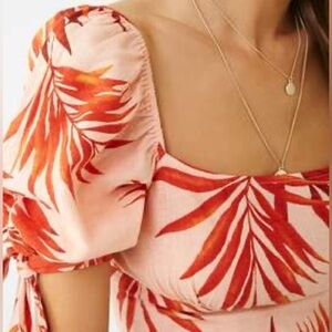 Forever 21 Women's Crop-top Tropical Vacation Resort Outfit Small NWT